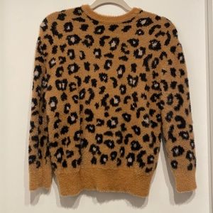 Zara Cheetah Fuzzy Sweater